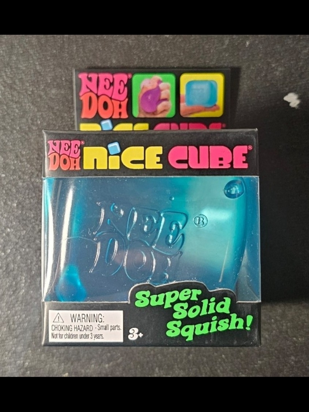 Nee Doh Nice Cube Super Solid Squish - Blue